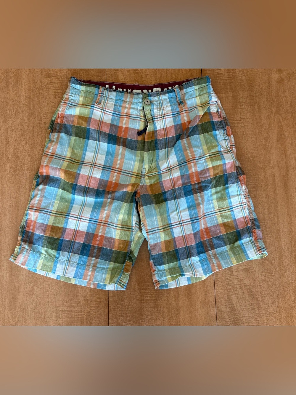 Y2K Vintage UNIONBAY Multicolor Plaid 100% Cotton Shorts